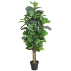 green decorative artificial fiddle leaf plant trees for sale