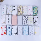 Custom Print Cotton and Bamboo Baby Muslin Swaddle Blanket