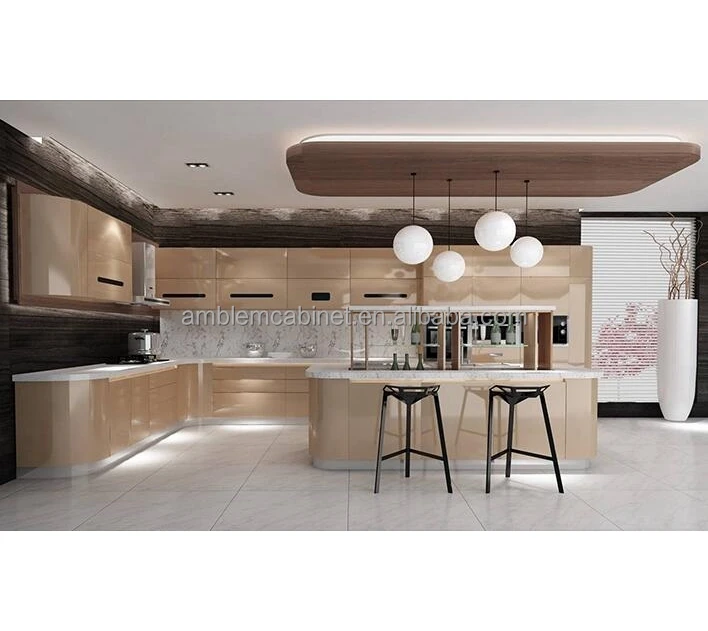modern <strong>modular</strong> new designed modern design lacquer open kitchen