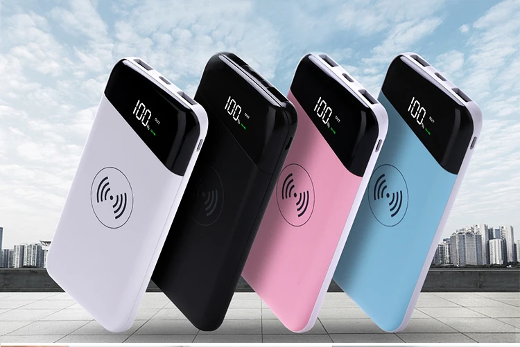 Beautiful Wireless Charging Charger Lithium Battery Cell Power Bank Pink - ANKUX.COM