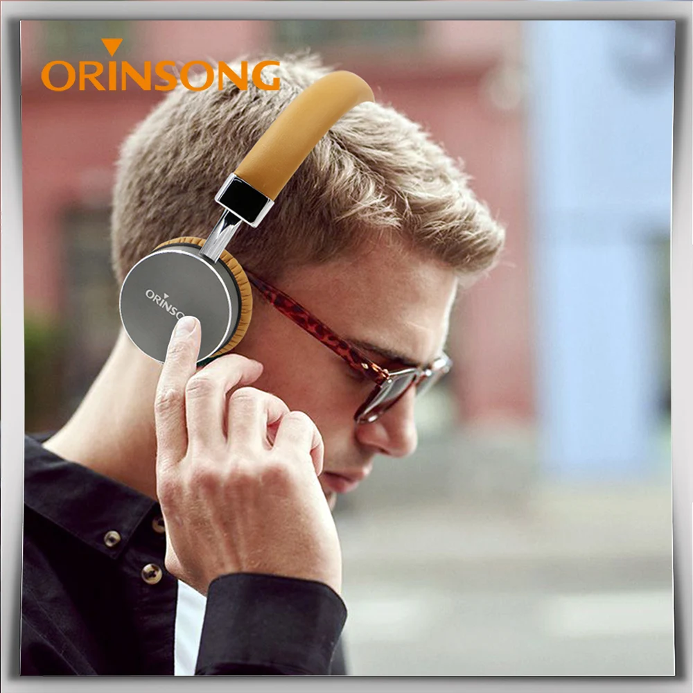 All Metal Bluetooth Headphones Over Ear 40mm Driver Wireless Headset with Mic, Wireless Headphones for TV/ Cell phone - ANKUX Tech Co., Ltd