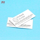 Custom Own Logo clothing brand laser cut woven label