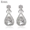 RAKOL New products kashmiri earrings drops jewelry dangle teardrop earrings for women AE081