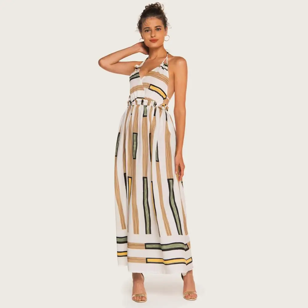 cz38107w-1# Wholesale Personalized Plus Size Boho White Hanging Neck Women Striped Long Dress, Black;white
cz38107w-1# Wholesale Personalized Plus Size Boho White Hanging Neck Women Striped Long Dress, Black;white