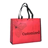 Reusable Eco-friendly Customized Full Color Print Non-woven Lamination Tote Press Button Beach Bag & Shopping Bag