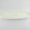Cheap price new bone china oval shape fish plates / moroccan dinner plate