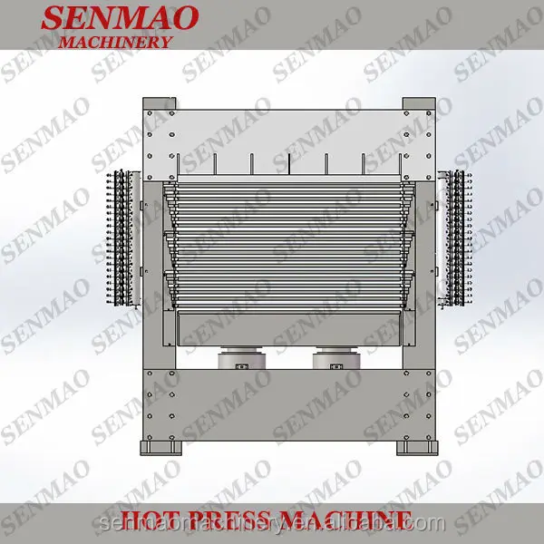 Woodworking Hydraulic Hot Platen Press/plywood hot press