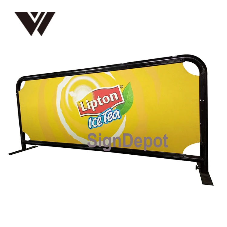 Full Colour Pvc Vinyl Print Round Tube Custom Material Frames