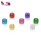 Hair Braid Dreadlock Beads Colorful Plated Cuff Clip For Crochet Braiding Hair Extensions