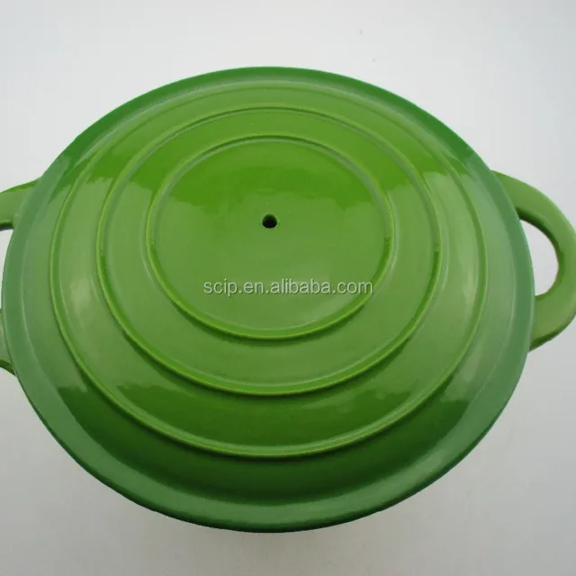 green cooking pots