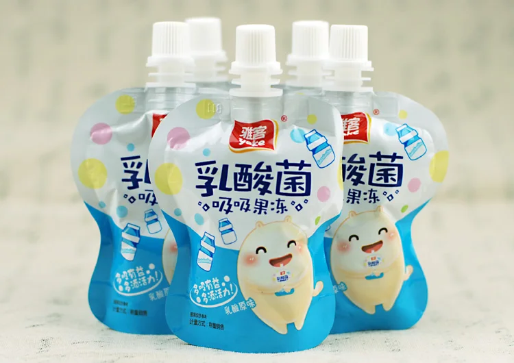 high quality plastic liquid drink beverag pouch with spout packaging bag