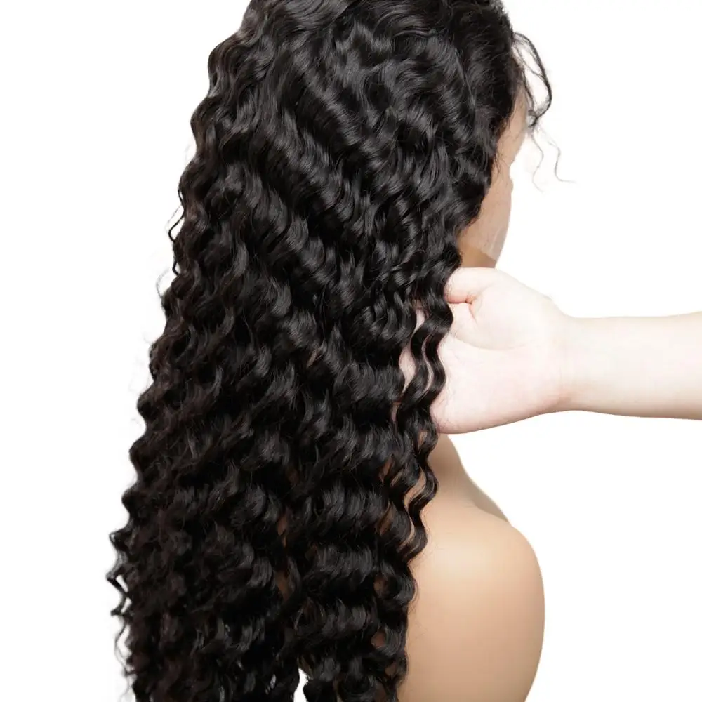 Transparent Thin Fim 13x4 Hd Fine Swiss Lace Frontal Human Hair Wigs Pre Plucked Brazilian Deep Wave Lace Frontal Wig
Transparent Thin Fim 13x4 Hd Fine Swiss Lace Frontal Human Hair Wigs Pre Plucked Brazilian Deep Wave Lace Frontal Wig