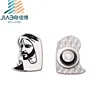 Free samples round shape soft enamel magnet lapel pins with custom logo
