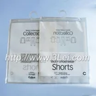 Clear Plastic Shirt Zip Slider Custom Clothing Packaging Bag For Packing Garment