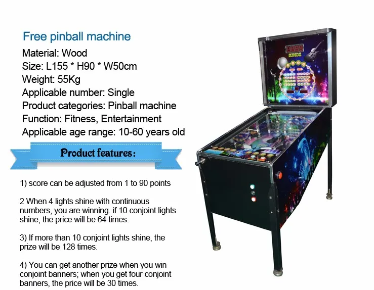 New Products On China Market Ireland Arcade Electronic Pinball Machine