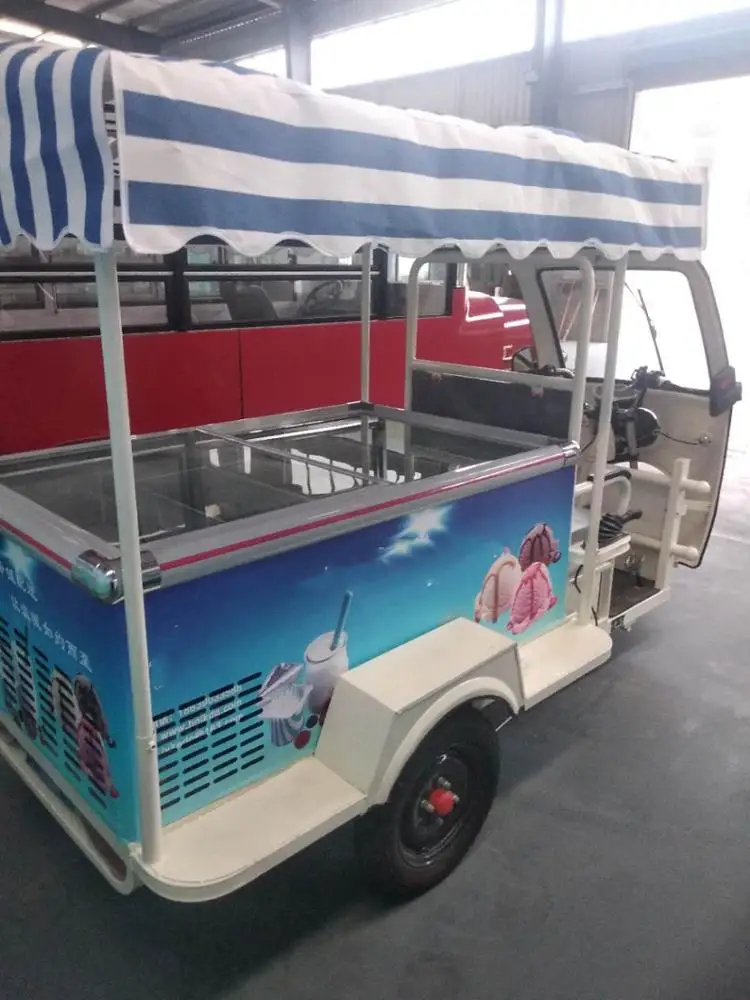  Display Food Refrigerators Chiller Popsicle Drinks Vans Carts Cargo Electric Refrigerated Showcase Tricycle Vehicle Truck