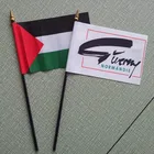 Wholesale Custom Mini National Hand Waving Flag Shaking Flag With Plastic Pole For Promotion