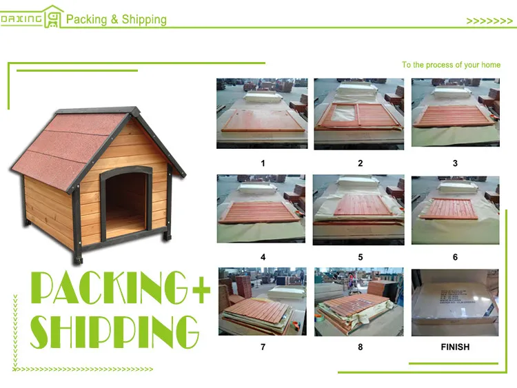 ホット販売カスタムデザイン屋外木製大型犬小屋仕入れ・メーカー・工場