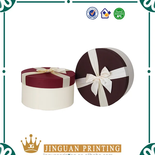 hot sale customized full color printing circular gift packaging