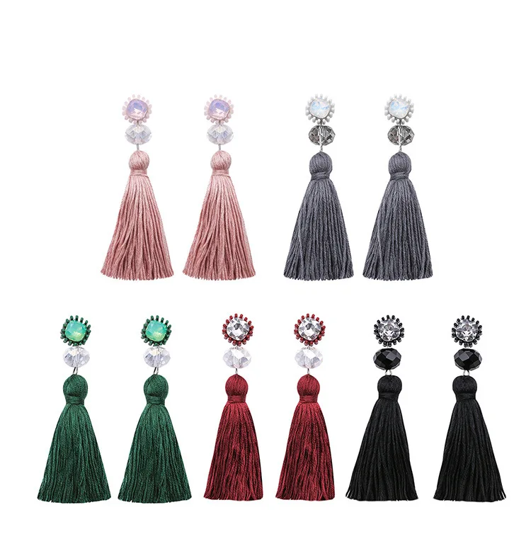 Vintage Jewellery Gifts Tear Drop Stud Rhinestone Fringe Dangle crystal metal stud tassel Earrings for Women Girls, Multi colors
Vintage Jewellery Gifts Tear Drop Stud Rhinestone Fringe Dangle crystal metal stud tassel Earrings for Women Girls, Multi colors