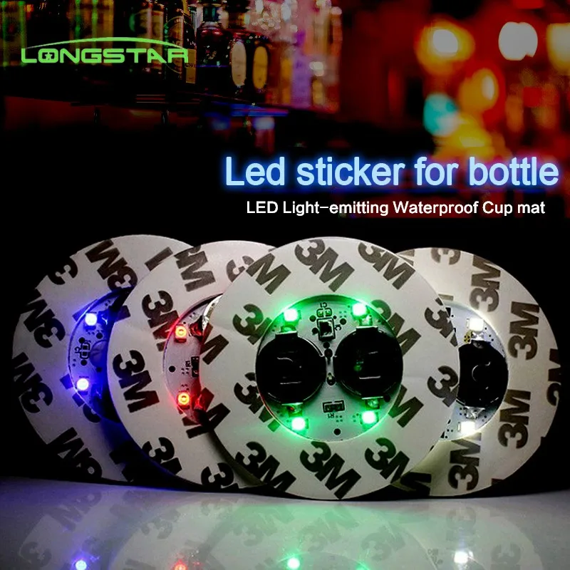 Hot Sales Custom Logo Waterproof Drink Bottle Sticker Car Cup LED Coaster Lights for Party
Hot Sales Custom Logo Waterproof Drink Bottle Sticker Car Cup LED Coaster Lights for Party