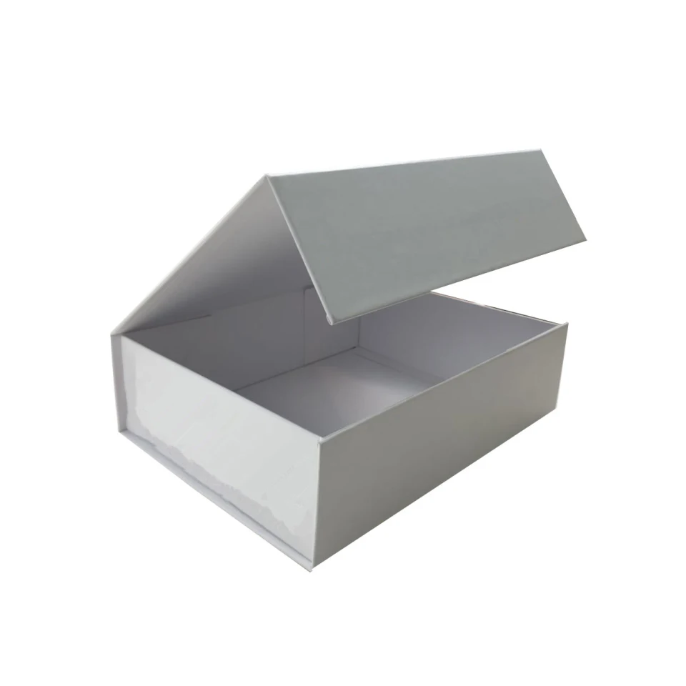 custom design cardboard black magnetic gift box with magnet