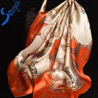 Chinese custom print long neck silk scarf manufacturer