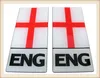 England ENG Number Plate Resin Domed Sticker 3D Rectangular Car Badge x 2