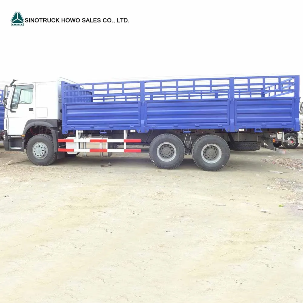 sinotruk howo 6x4 fence grocery cargo truck with