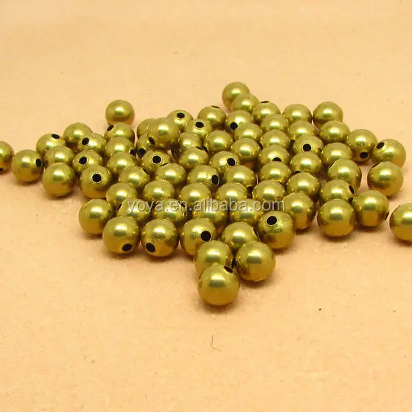 JF8343 Raw Brass Spacer Beads,Metal Round beads