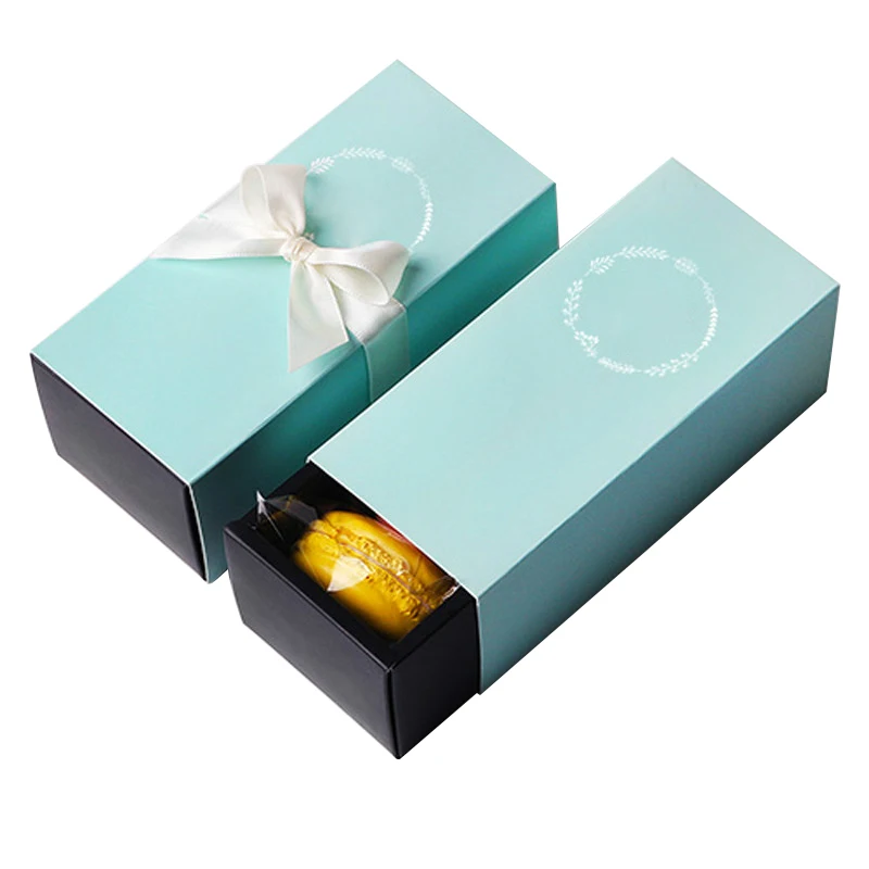 light pink ribbon wedding favor bridal candy gift box baby