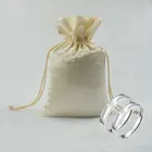silk pouch customize drawstring satin hair bags packaging