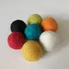 Eco-Friendly 100% Handmade 2cm Color Wool Balls For Home Decoration and Christmas