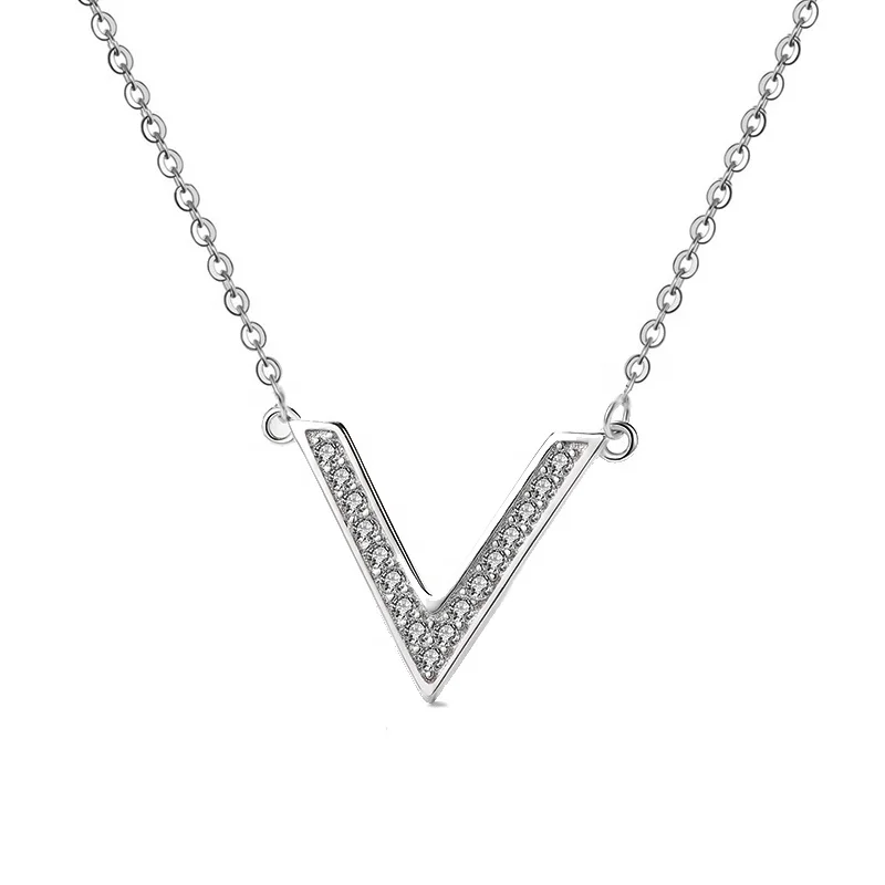 Minimalist V shape necklace 925 sterling silver delicate simple geometric letter necklace alphabet
Minimalist V shape necklace 925 sterling silver delicate simple geometric letter necklace alphabet