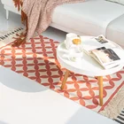 Home Decor Artistic Design Doormat Cotton Custom Printed Tufted Floor Mat with Tassels Carpet