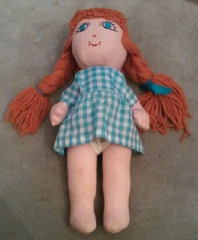 Vintage Redhead Cloth Rag Doll.jpg