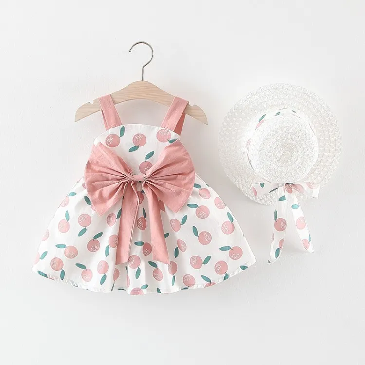 Boutique bow orange printing dress for girls and straw hat two piece set for baby girls kids clothes, Pink,yellow
Boutique bow orange printing dress for girls and straw hat two piece set for baby girls kids clothes, Pink,yellow