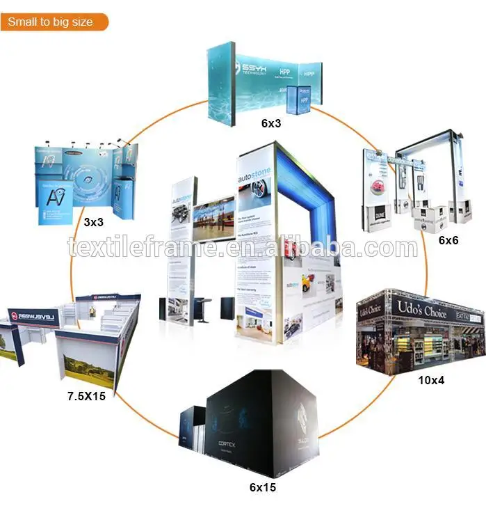 Aluminum Fabric Advertising display booth