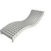 French style outdoor used PE rattan chaise lounge