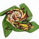 Scarf Shawl Large Square Custom Printing Silk Scarf Women Shawl Warp