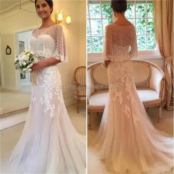Lace Applique Mermaid Wedding Dresses 2017 Dubai Elegant Cheap
