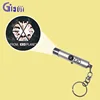 Mini Led torch light custom logo projection torch keychain torch for giveaway gifts