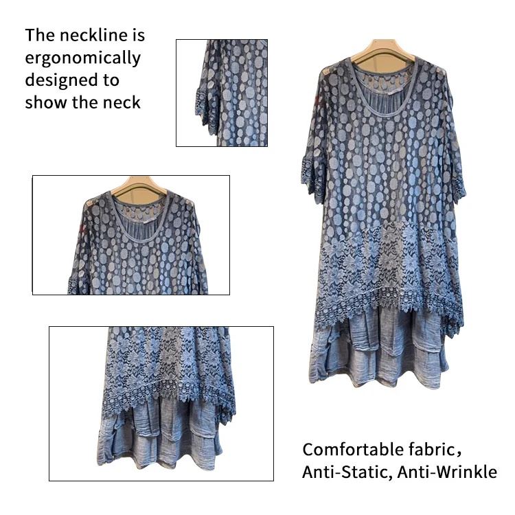 top casual style western o neck dress for women direct supplier