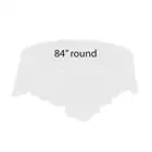 84'' white table cover wedding round black heavy duty plastic table cover plastic waterproof table cloth