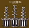 Big Discount tiers 6 layers stainless steel electric chocolate fountain machine for sale 7 tier Mini chocolate