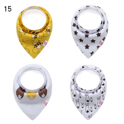 Euro-American baby triangle scarf 4 pieces full cotton double-deck button baby mouth towel ins explosive Bib
Euro-American baby triangle scarf 4 pieces full cotton double-deck button baby mouth towel ins explosive Bib