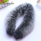 Fox Unisex Long Superior Big Fluffy Real Fox Fur Collar