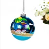 all size of Factory customized logo print plastic christmas decoration ball