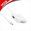 Mini DisplayPort Male to HDMI DP DVI Female 3 in 1 Cable