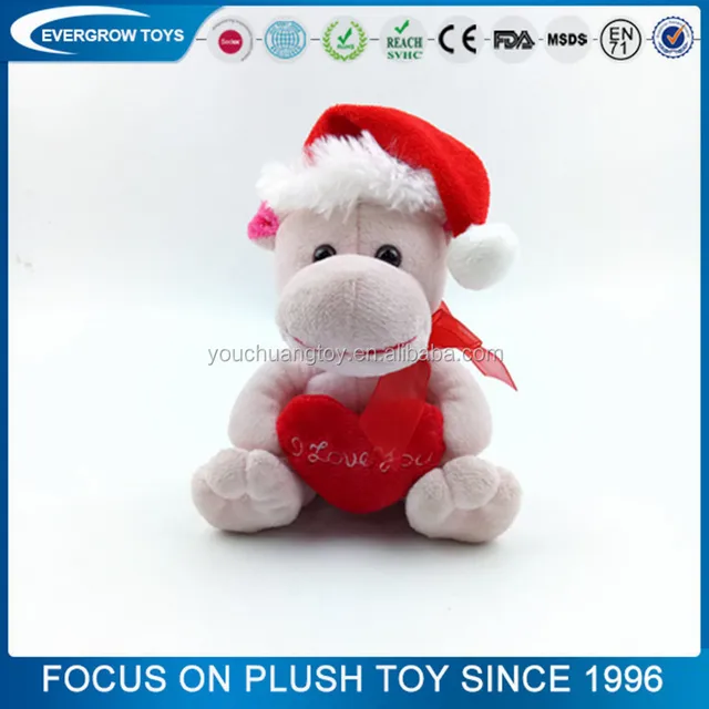 baby gift custom animal handmade christmas hippo toy for kids